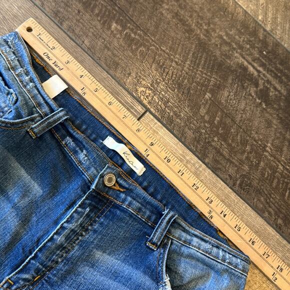KanCan Blue Distressed Denim Jean Shorts size 29/11 - Picture 5 of 7